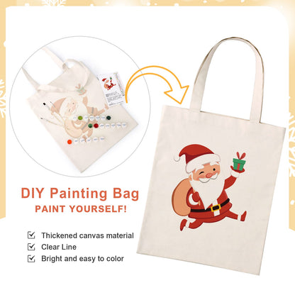 Paint by Numbers – DIY Totebag | Jolly Santa Claus
