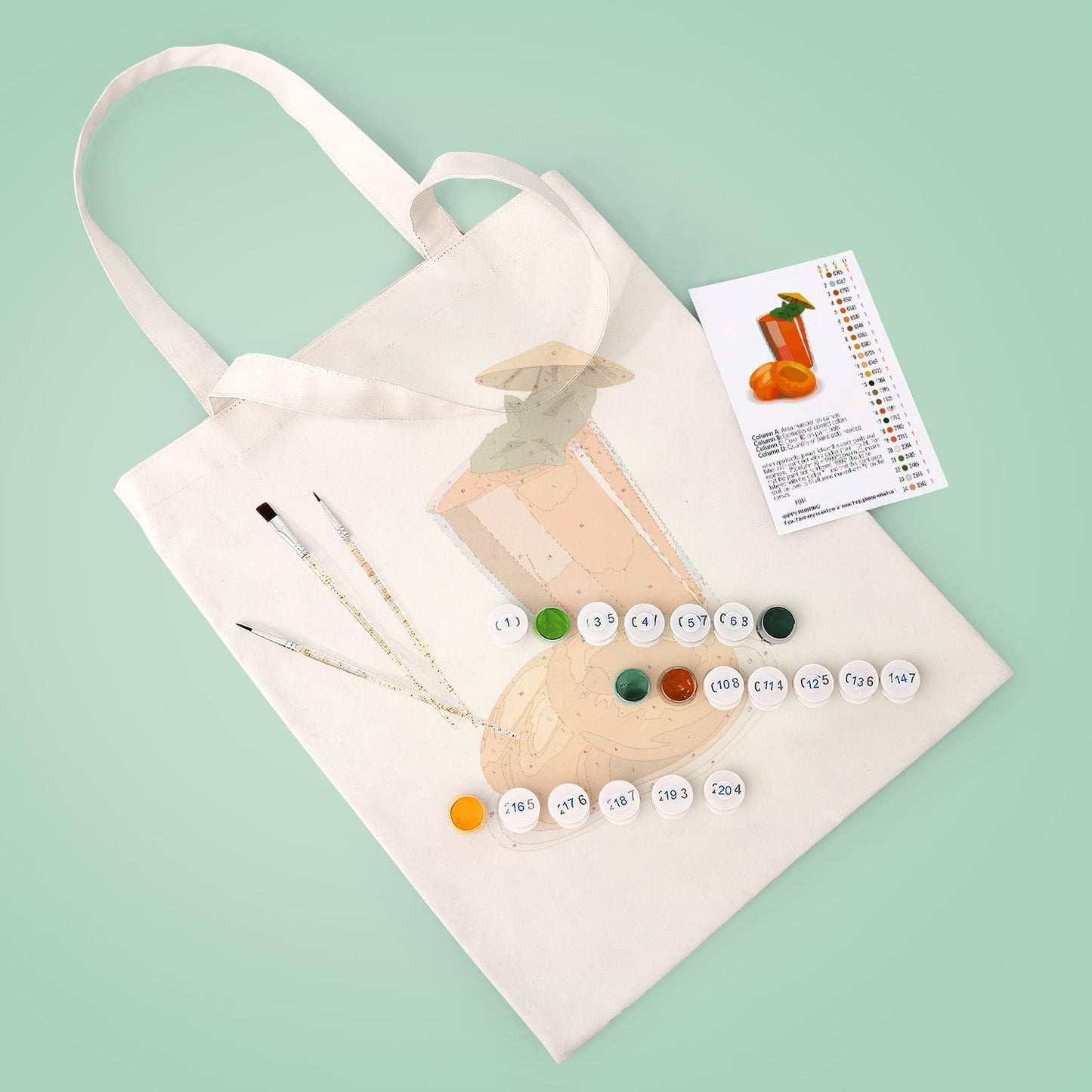 Paint by Numbers – DIY Totebag | Apricot Juice