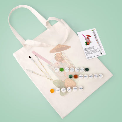 Paint by Numbers – DIY Totebag | Strawberry Drink