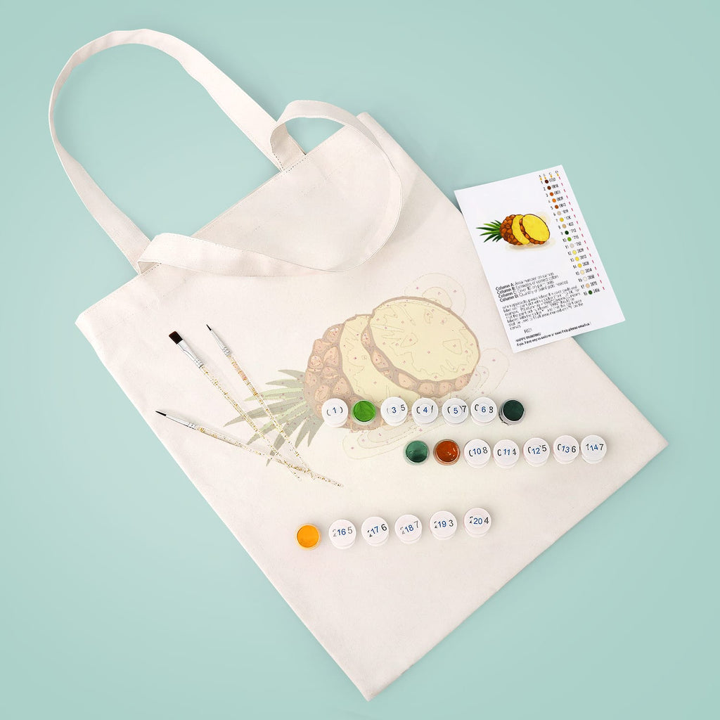 Paint by Numbers - DIY Totebag | Pineapple Twist