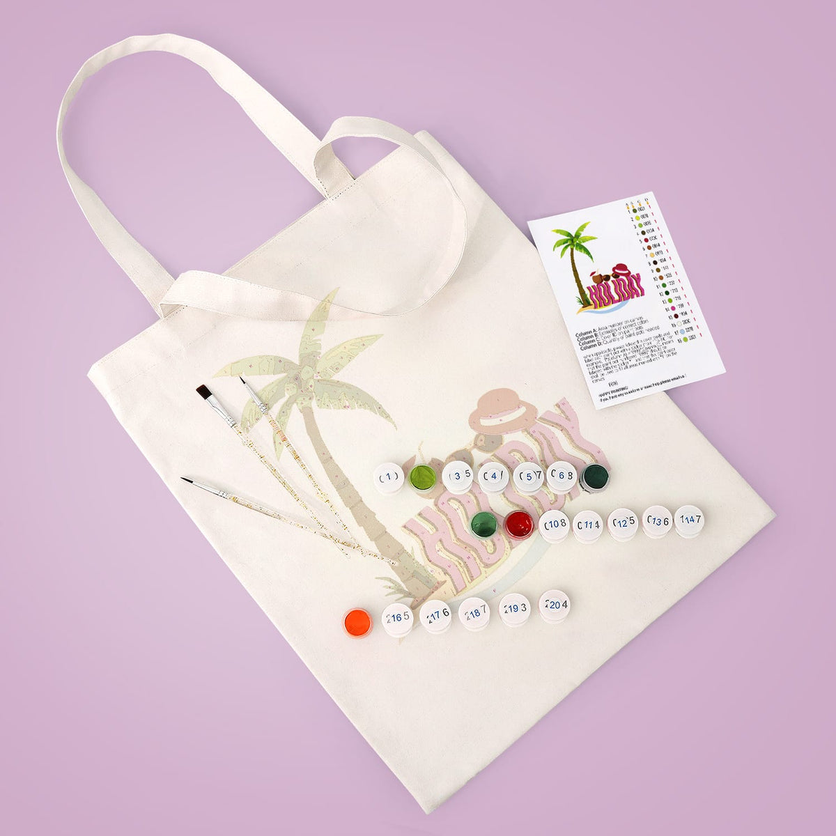 
Paint by Numbers – DIY Totebag | Holiday Vibes