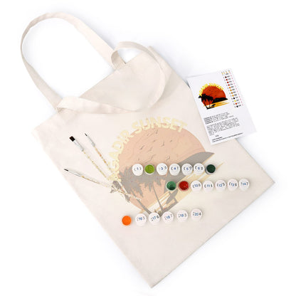 Paint by Numbers - DIY Totebag | Gadir Sunset
