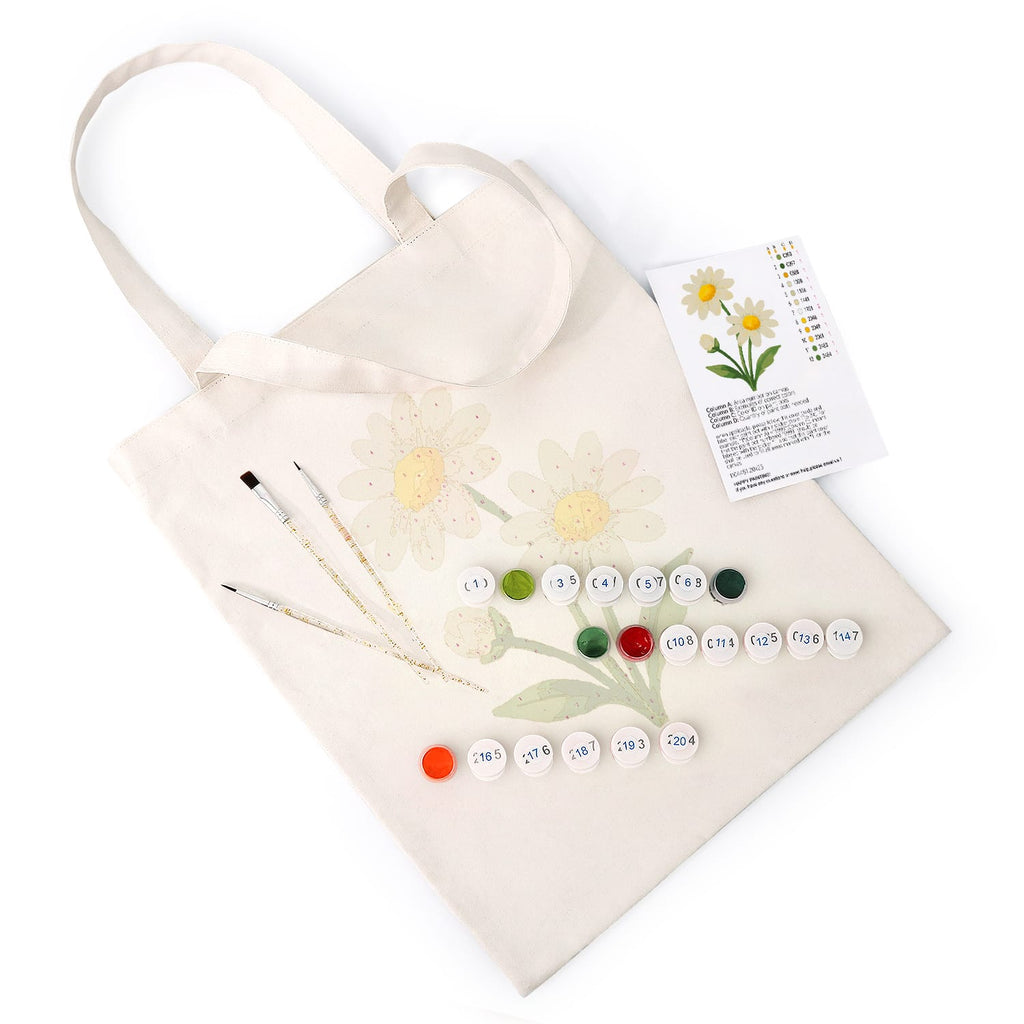 Paint by Numbers – DIY Totebag | Daisy Delight