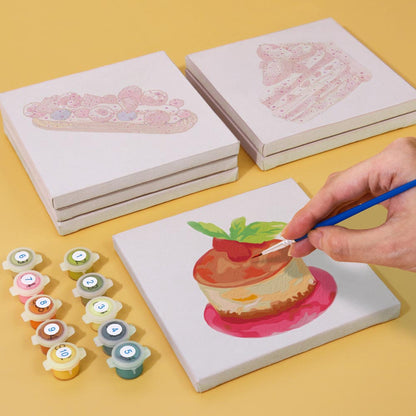 Paint by Numbers – 6 Mini Paintings | Sweet Treats Set