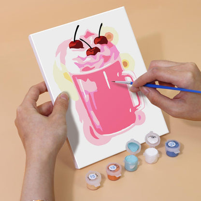 Paint by Numbers – 6 Mini Paintings | Milkshake Set 2