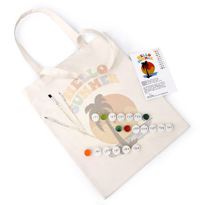 Paint by Numbers – DIY Totebag | Hello Summer