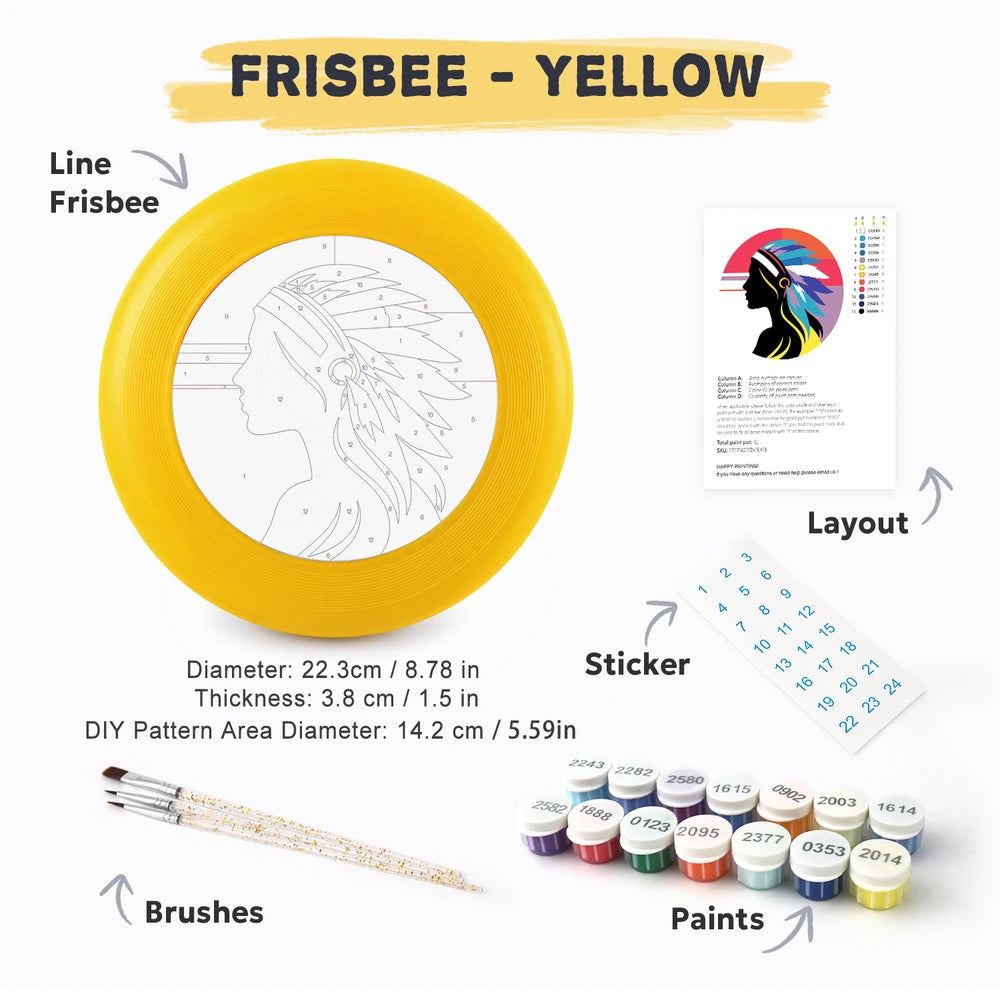 Paint by Numbers - Frisbee | Feather Headdress Portrait