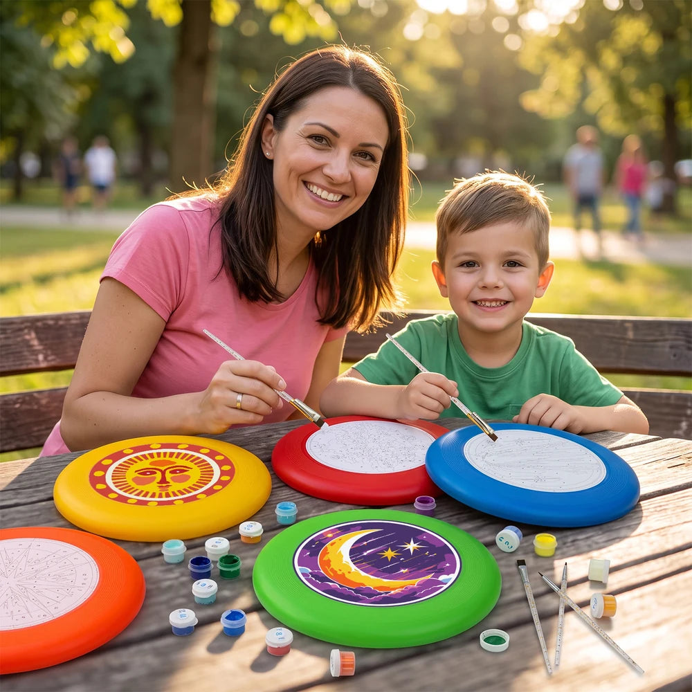 Paint by Numbers - Frisbee | Folk Sun Face
