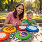 Paint by Numbers - Frisbee | Orange Scale Pattern