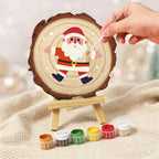 Paint by Numbers - Wood Slice | Jolly Santa