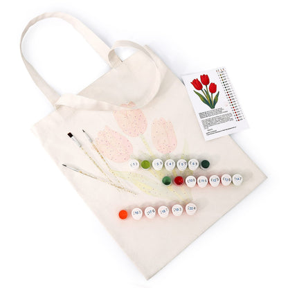 Paint by Numbers – DIY Totebag | Tulip Bloom