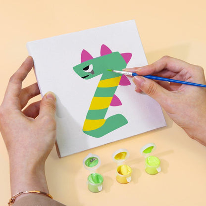 Paint by Numbers – Alphabet Painting Kit | A to Z Funky Monsters