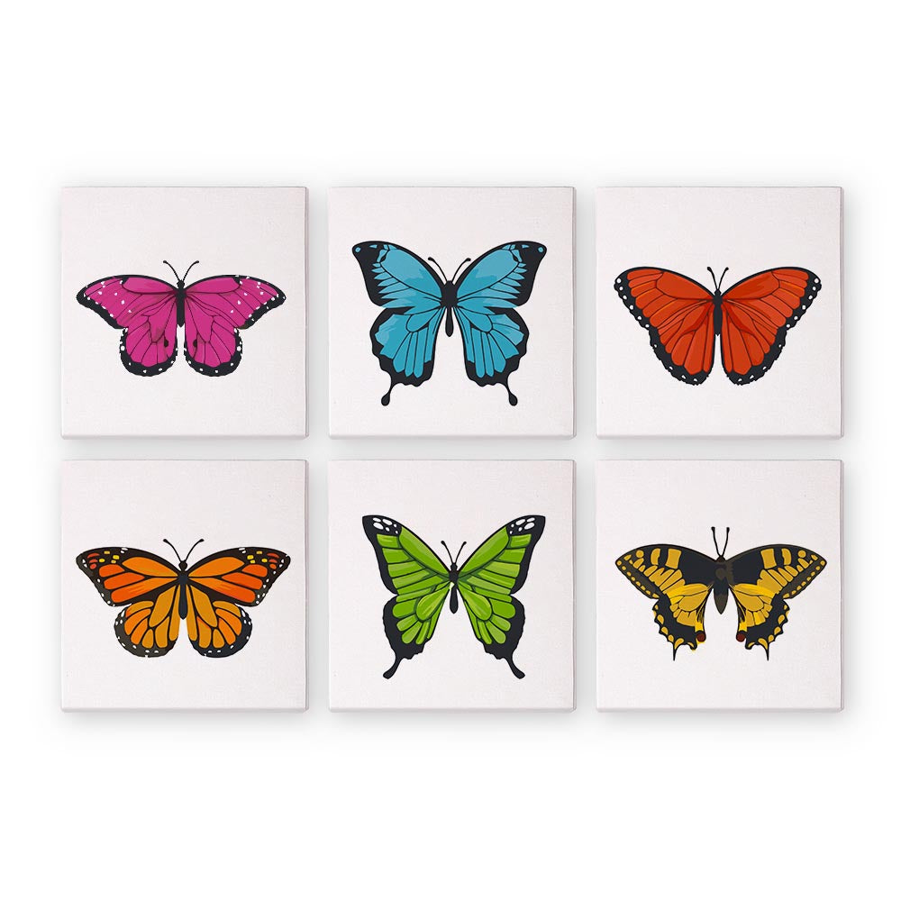 
Paint by Numbers – 6 Mini Paintings | Butterfly Collection