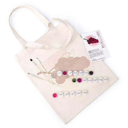 Paint by Numbers - DIY Totebag | Cherries