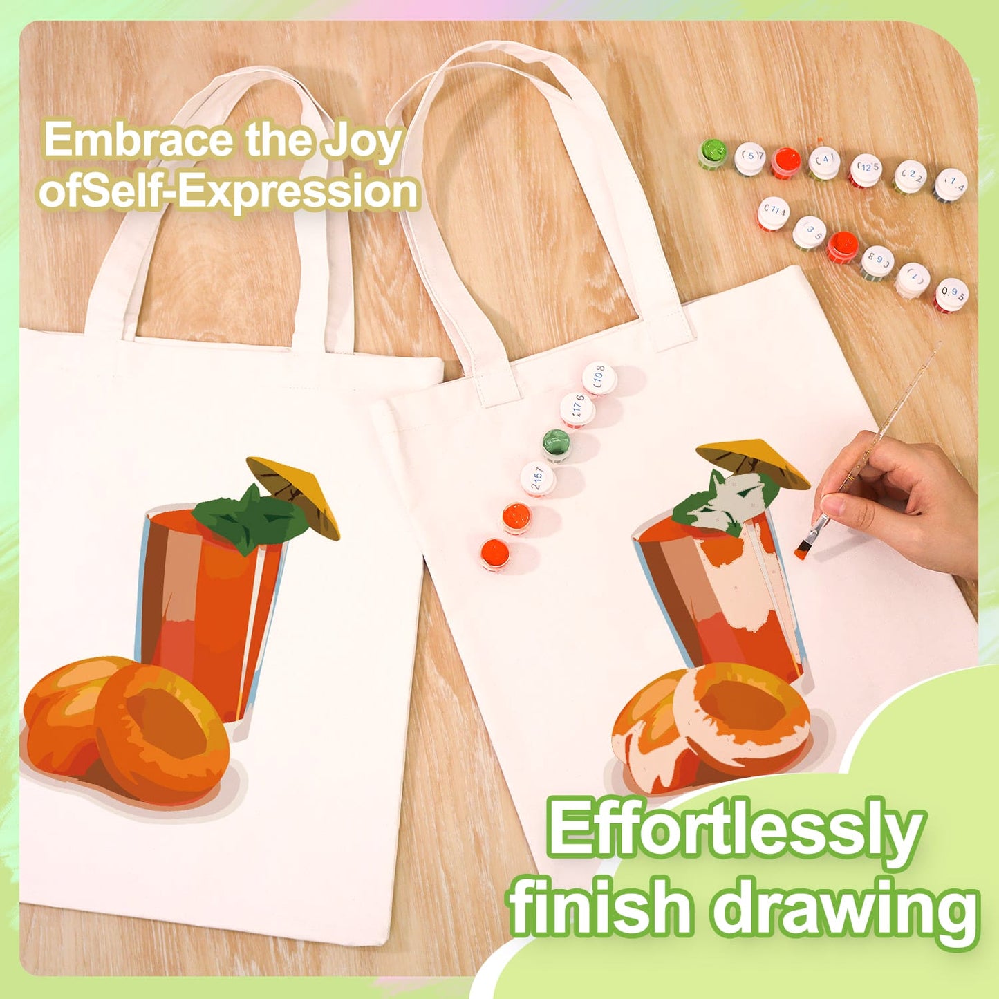 Paint by Numbers – DIY Totebag | Apricot Juice