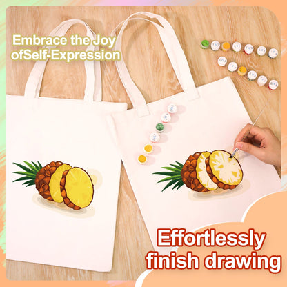 Paint by Numbers - DIY Totebag | Pineapple Twist