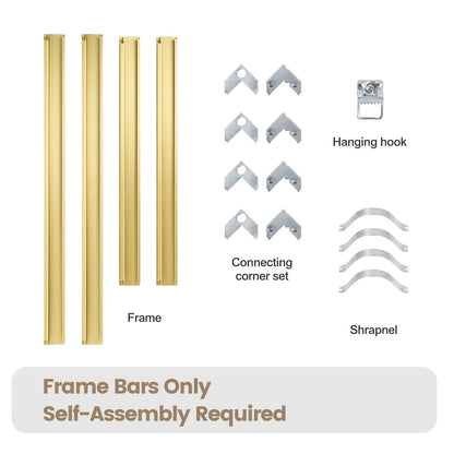 Aluminum DIY Frame – Modern Canvas Display | Multiple Sizes & Colors