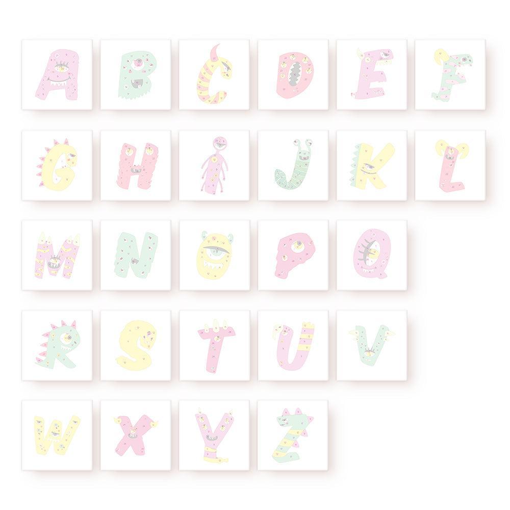 Paint by Numbers – Alphabet Painting Kit | A to Z Funky Monsters