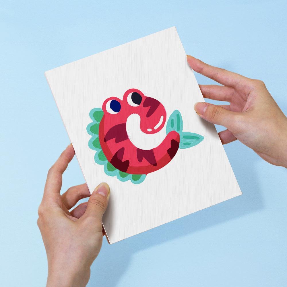 
Paint by Numbers – Alphabet Painting Kit | A to Z Cute Monster Letters