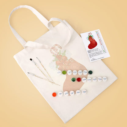 Paint by Numbers – DIY Totebag | Christmas Stocking