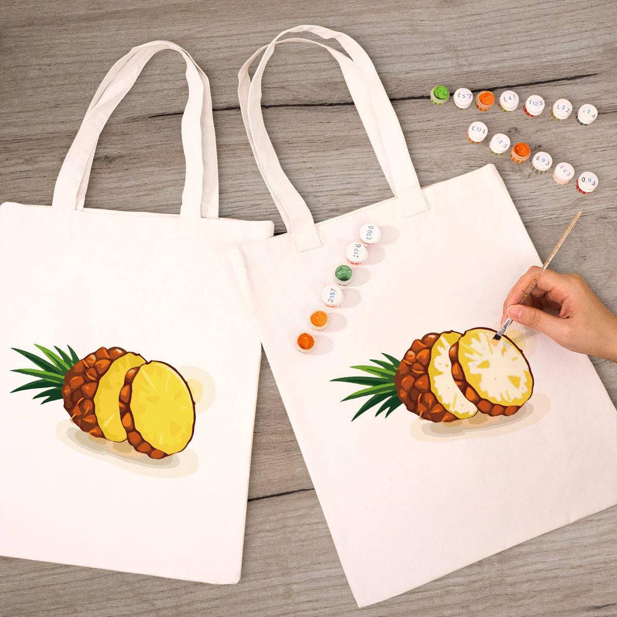 
Paint by Numbers - DIY Totebag | Pineapple Twist