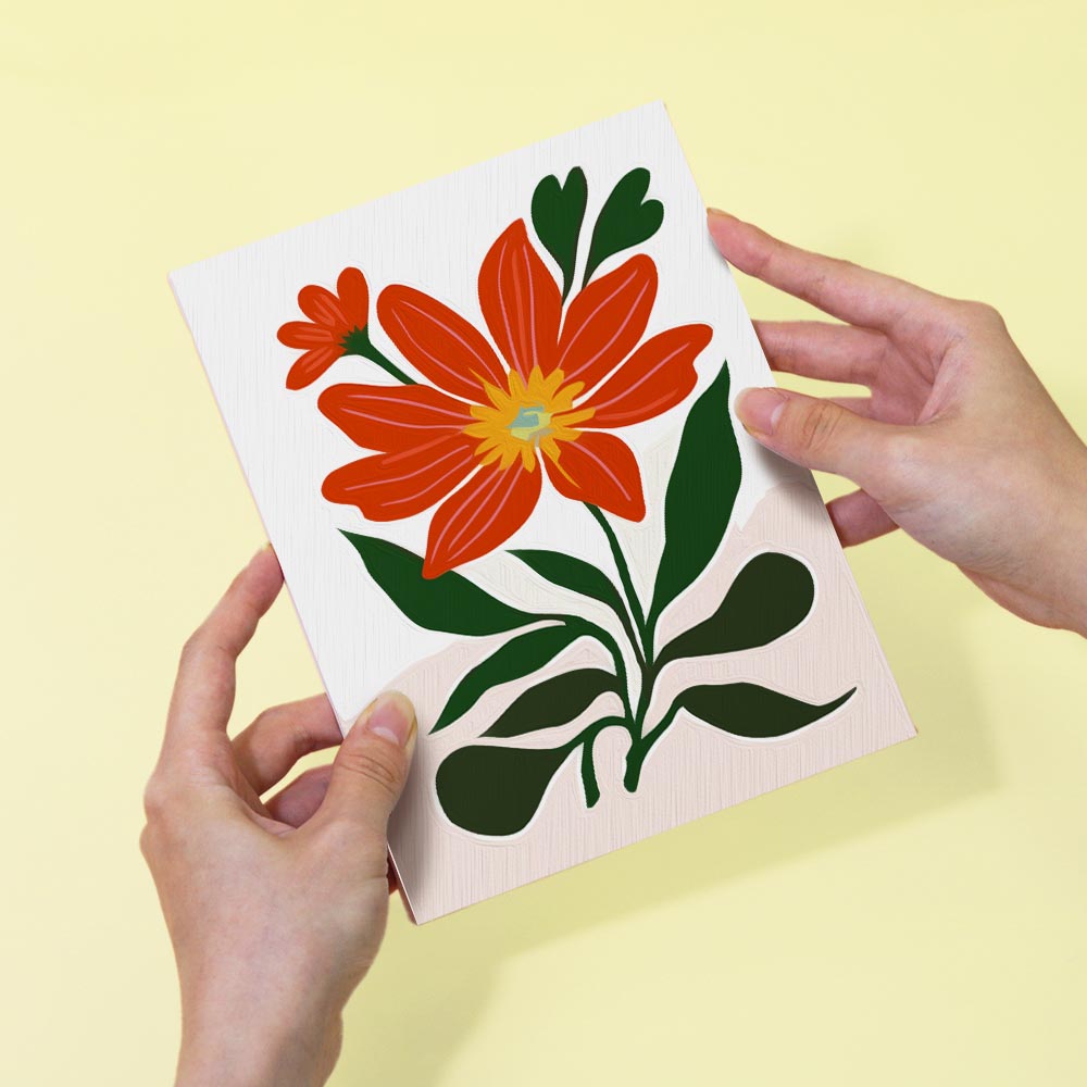 Paint by Numbers – 6 Mini Paintings | Vibrant Floral Garden Set