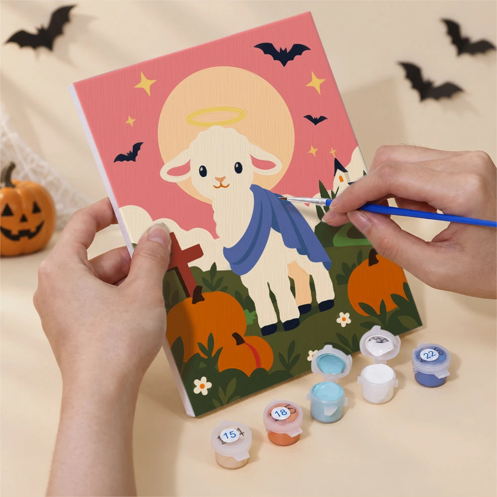 Paint by Numbers – 6 Mini Paintings | Faithful Autumn Blessings Set