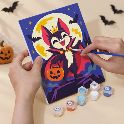 Paint by Numbers – 6 Mini Paintings | Halloween Circus Characters Set