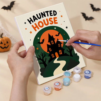 Paint by Numbers – 6 Mini Paintings | Happy Haunting Lettering Set
