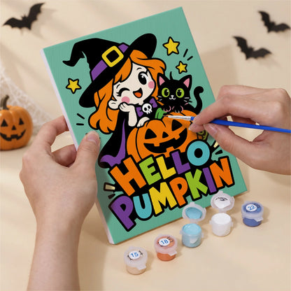 Paint by Numbers – 6 Mini Paintings | Hocus Pocus Comic Lettering Set