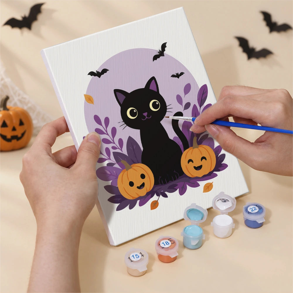 Paint by Numbers – 6 Mini Paintings | Lavender Moon Halloween Set