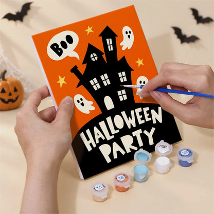 Paint by Numbers – 6 Mini Paintings | Trick or Treat Party Posters Set