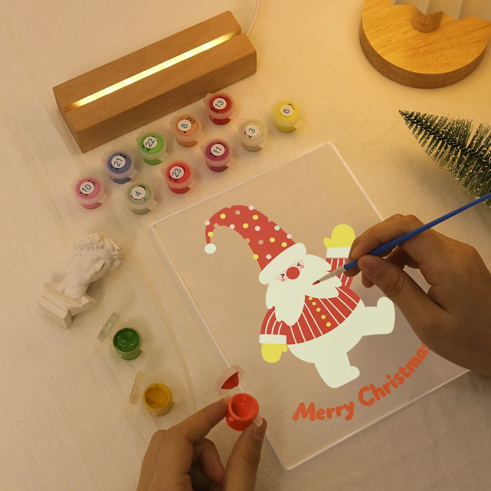 
Paint by Numbers - Christmas Light | Dancing Christmas Gnome