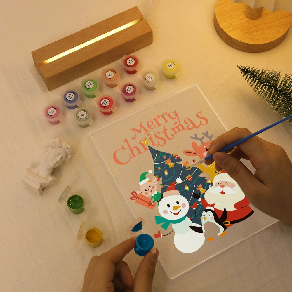 Paint by Numbers - Christmas Light | Merry Christmas Friends