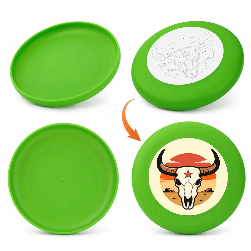 
Paint by Numbers - Frisbee | Bull Skull with a Star