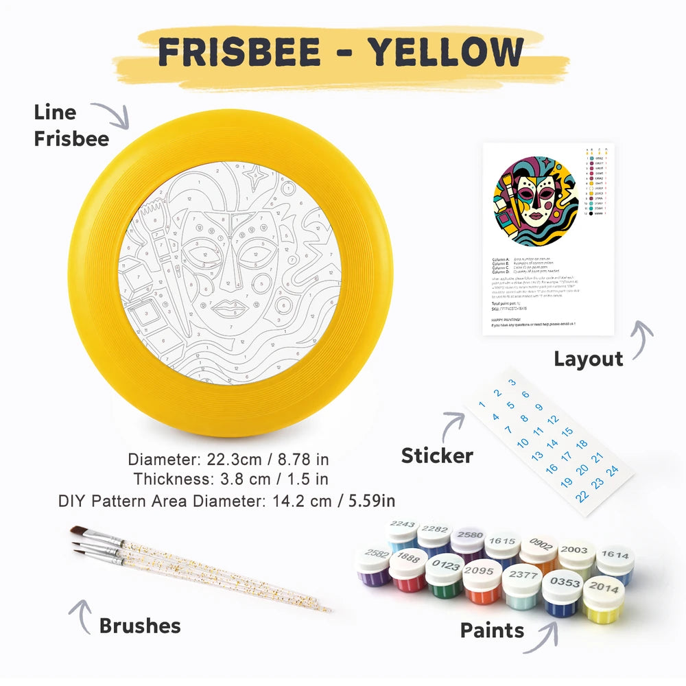 
Paint by Numbers - Frisbee | Carnival Mask