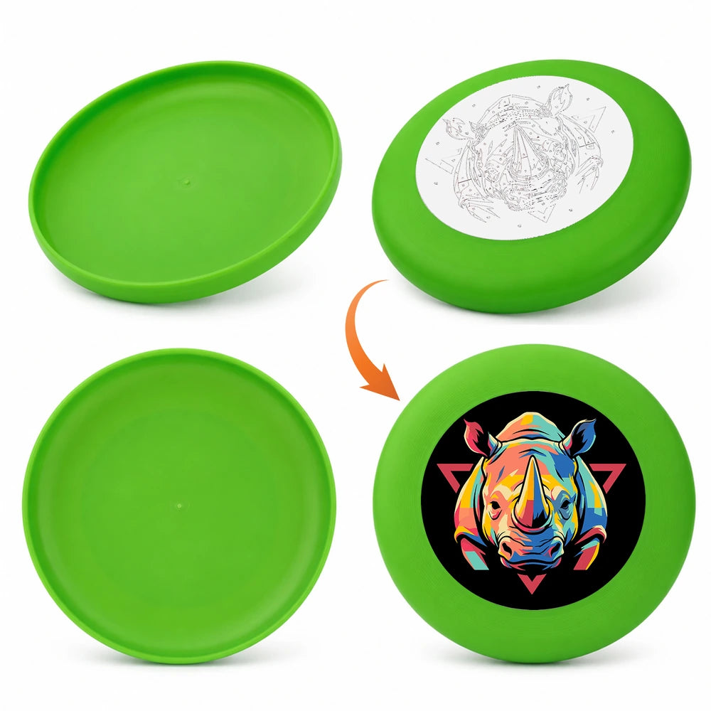 Paint by Numbers - Frisbee | Colorful Rhino Emblem