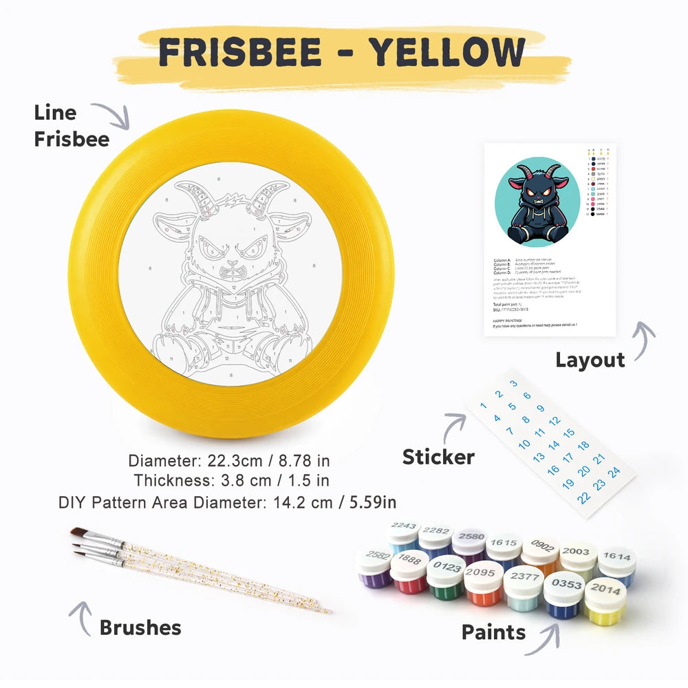
Paint by Numbers - Frisbee | Dark Goat Character
