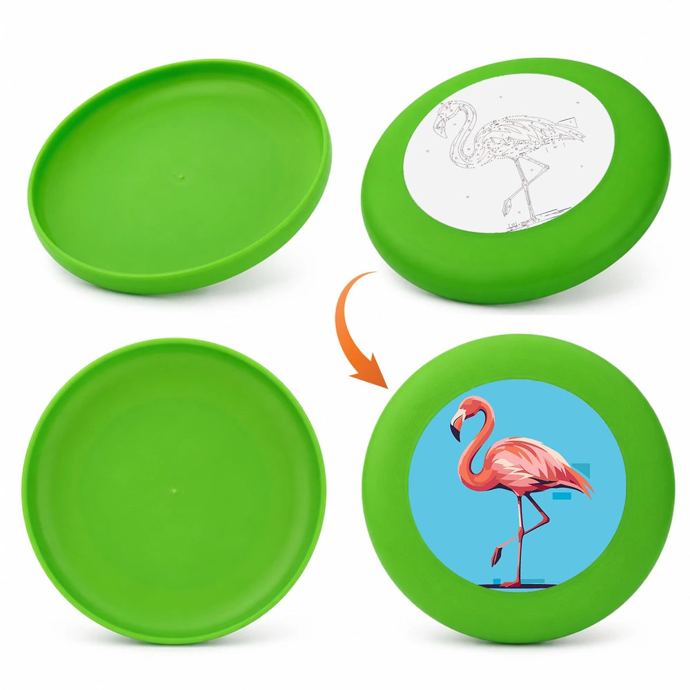 Paint by Numbers - Frisbee | Flamingo on Blue