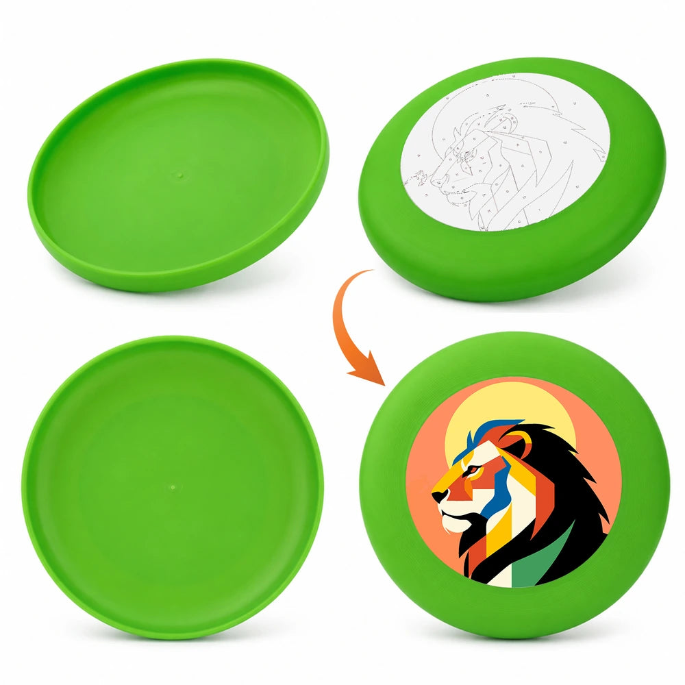 Paint by Numbers - Frisbee | Geometric Lion