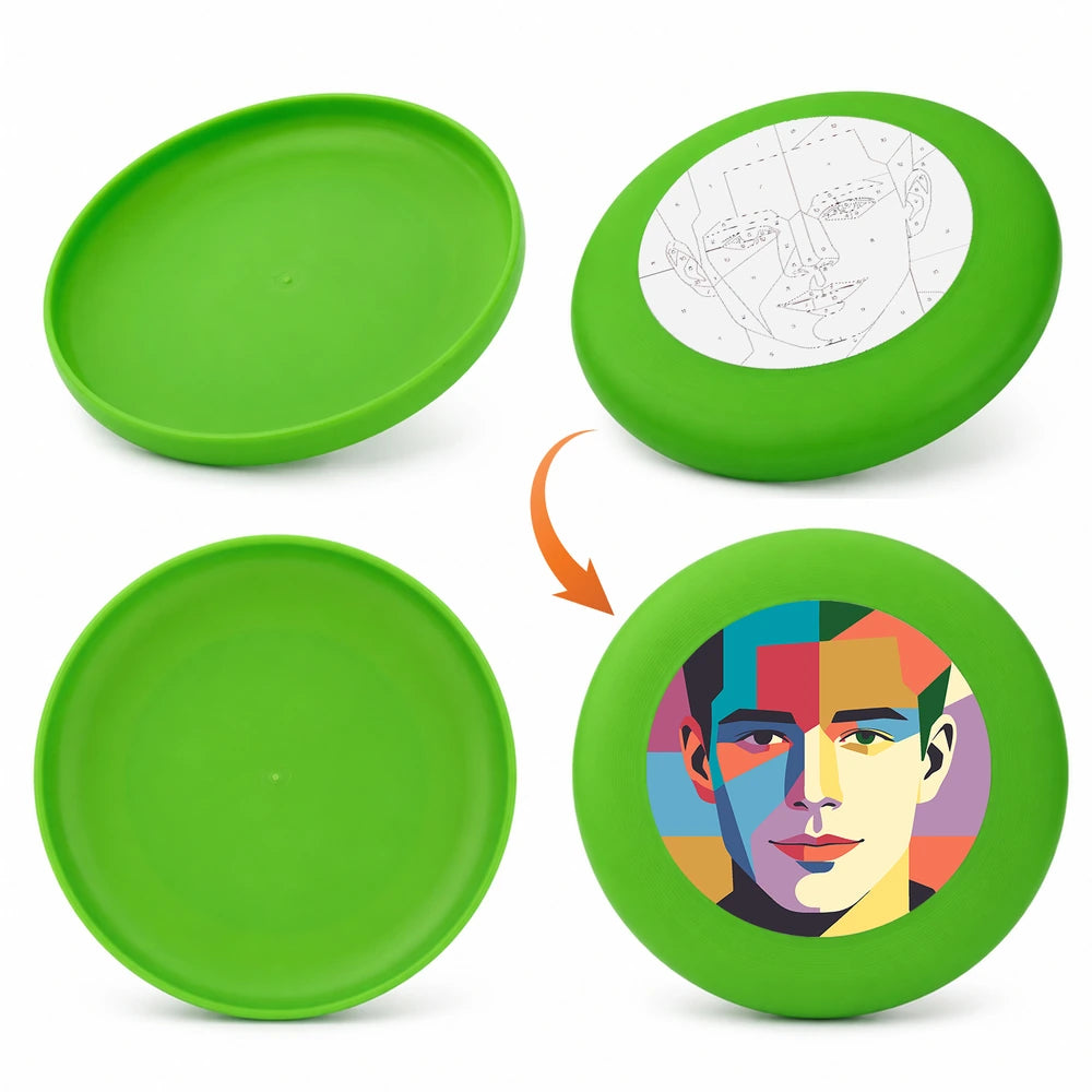 Paint by Numbers - Frisbee | Geometric Man Portrait