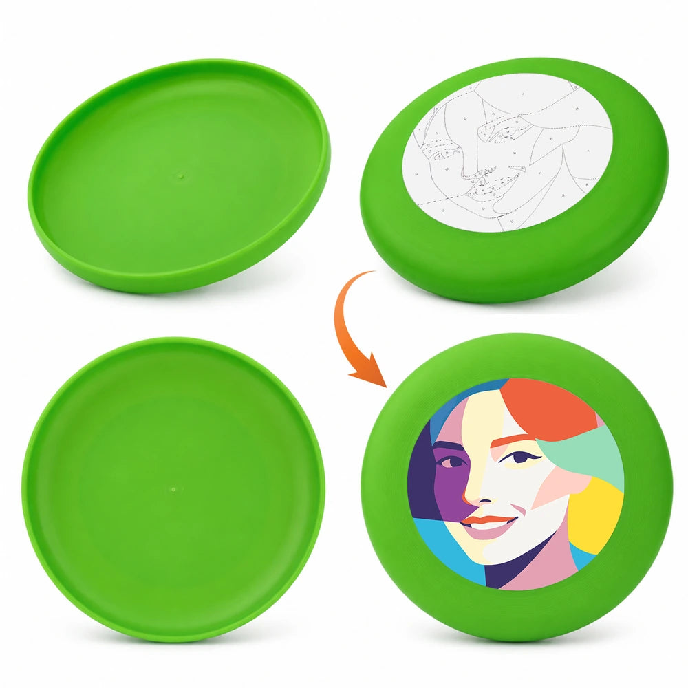 Paint by Numbers - Frisbee | Geometric Woman Portrait