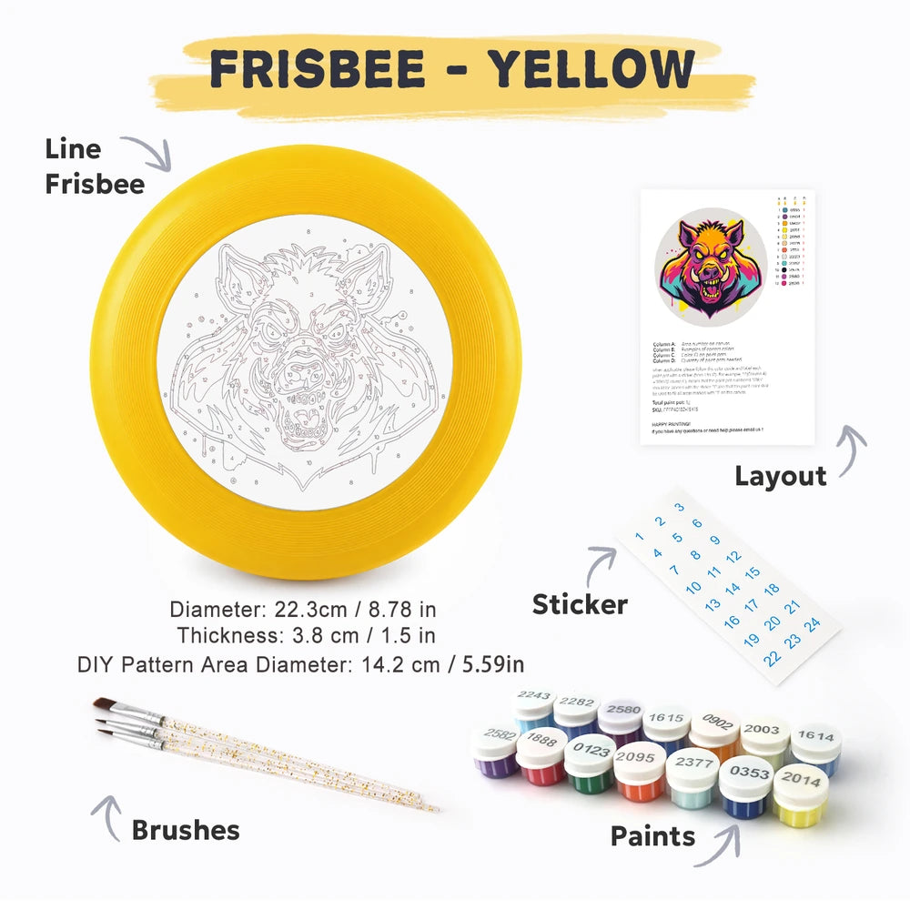 Paint by Numbers - Frisbee | Graffiti Boar