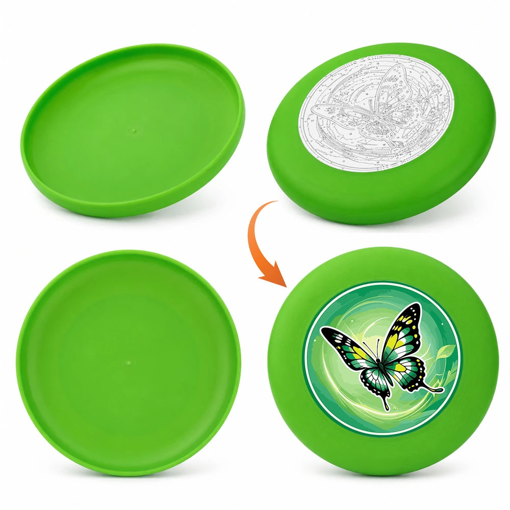 
Paint by Numbers - Frisbee | Green Swallowtail on a Leaf