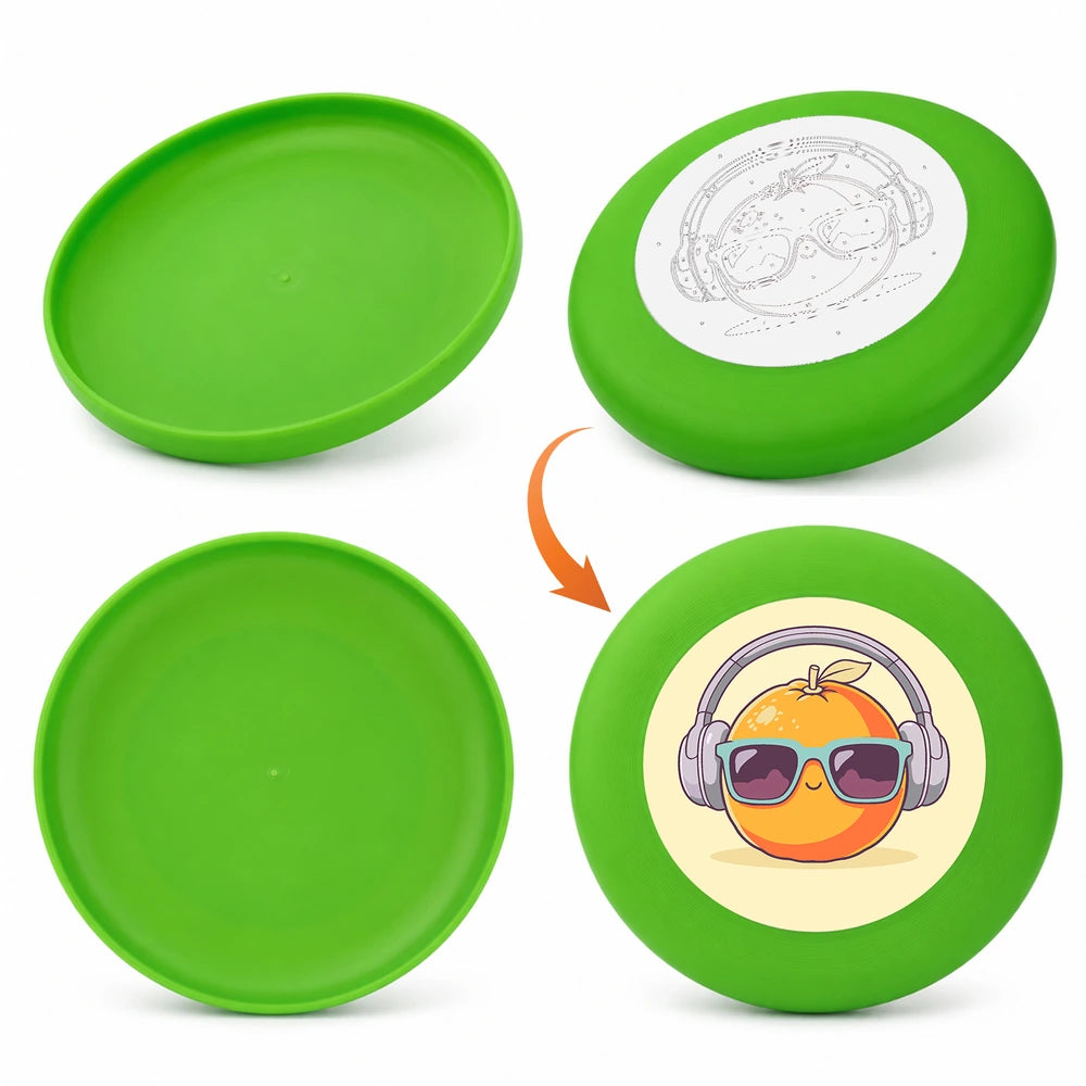 
Paint by Numbers - Frisbee | Orange with Headphones
