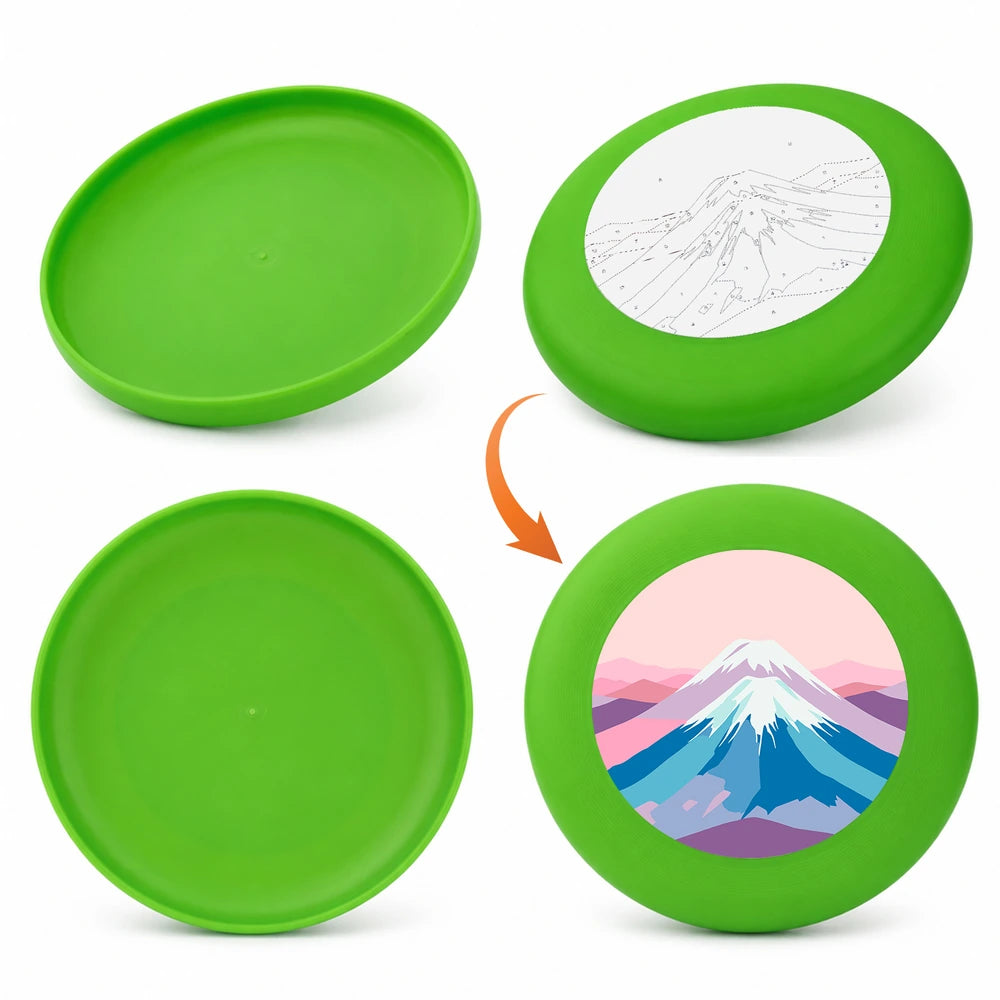 
Paint by Numbers - Frisbee | Pastel Mount Fuji