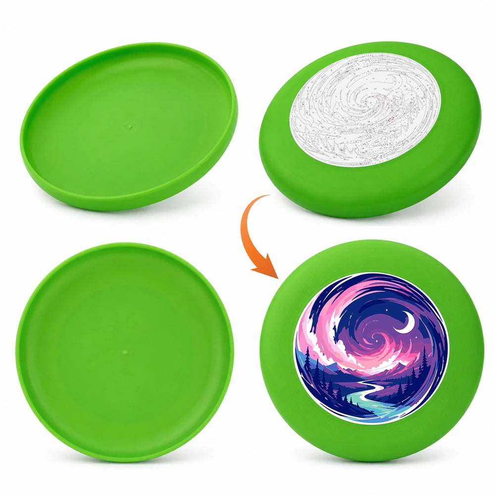 
Paint by Numbers - Frisbee | Pink Wave Swirl