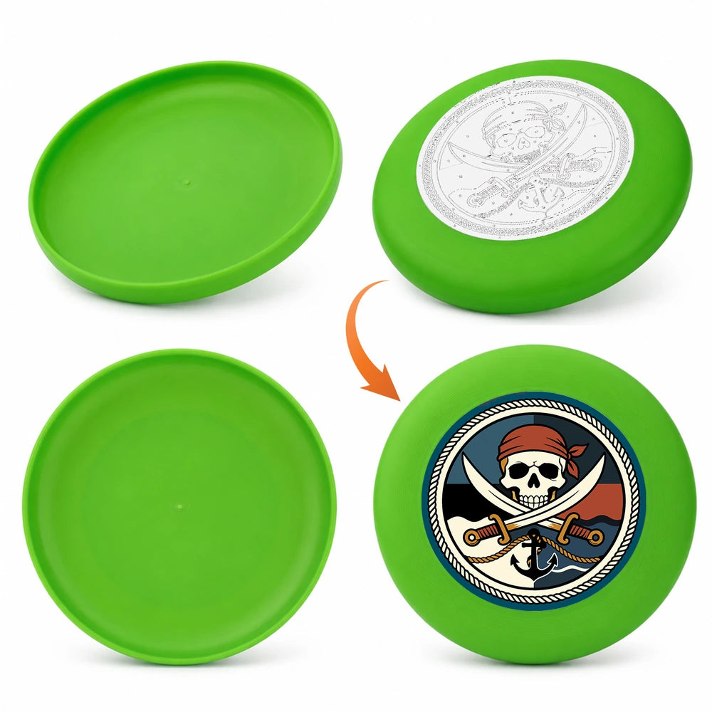 Paint by Numbers - Frisbee | Pirate Skull and Swords
