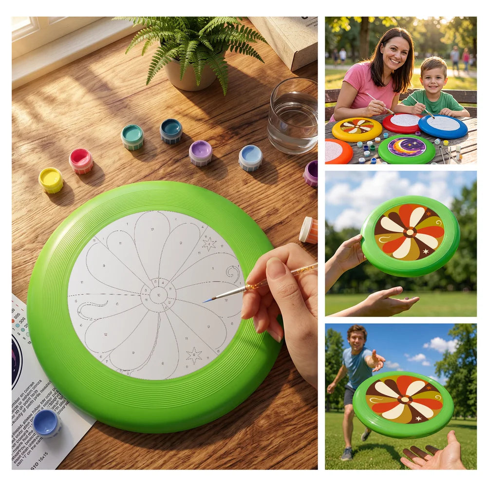 Paint by Numbers - Frisbee | Retro Brown Flower
