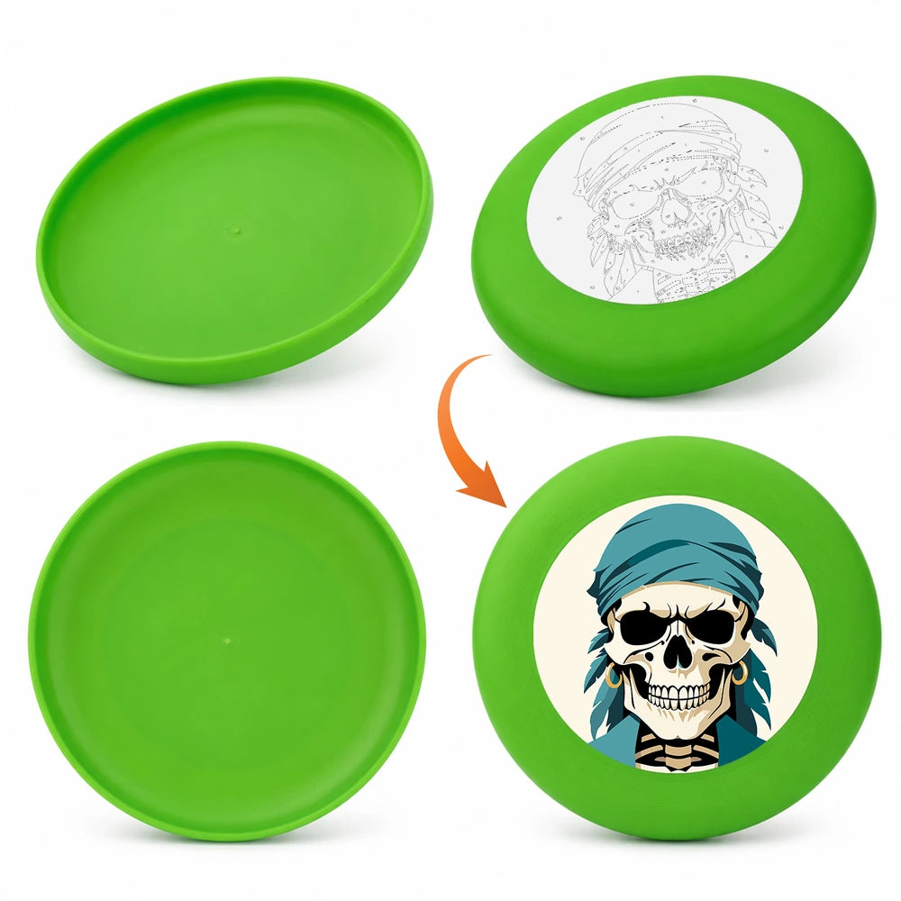 Paint by Numbers - Frisbee | Skull in a Teal Bandana